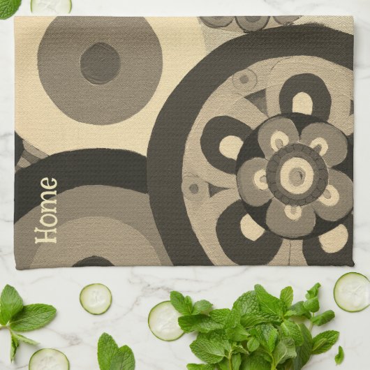 Circled Kitchen Towel Geschirrtuch (Gefaltet)