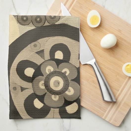 Circled Kitchen Towel Geschirrtuch (Viertel Falte)