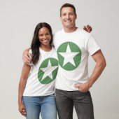 Circled Star - Army Green T-Shirt (Unisex)