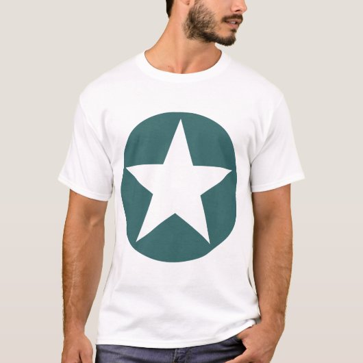 Circled Star - Green T-Shirt (Vorderseite)