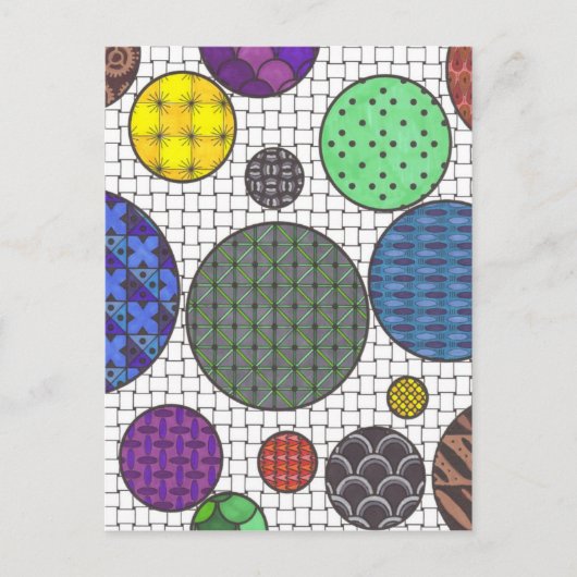 Circles Alight Postcard Postkarte (Vorderseite)