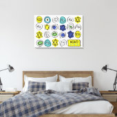 CIRCLES and SQUARES Bar Mitzvah Sign in Board Leinwanddruck (Insitu (Schlafzimmer))