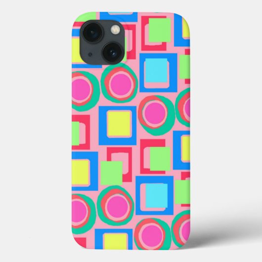 Circles and Squares Case-Mate iPhone Hülle (Rückseite)