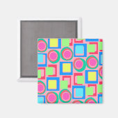 Circles and Squares Magnet (Vorderseite/Rückseite)