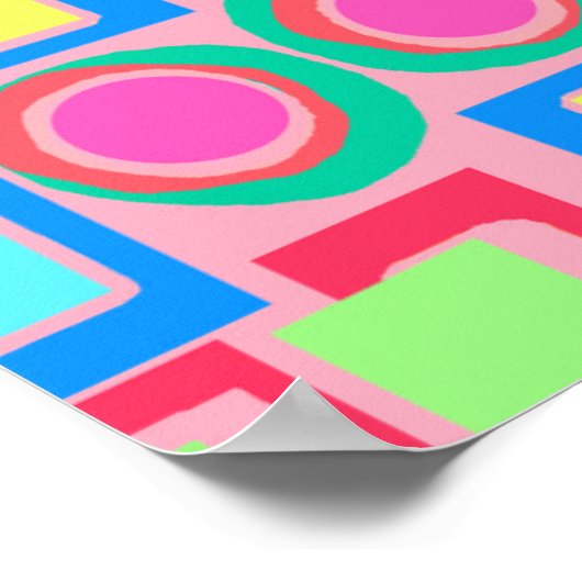 Circles and Squares Poster (Ecke)