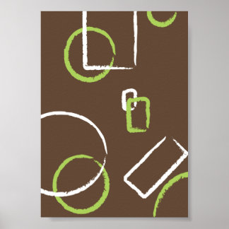 Circles and Squares Poster