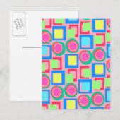 Circles and Squares Postkarte (Vorne/Hinten)