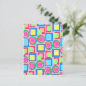 Circles and Squares Postkarte (Stehend Vorderseite)