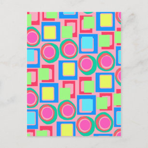 Circles and Squares Postkarte