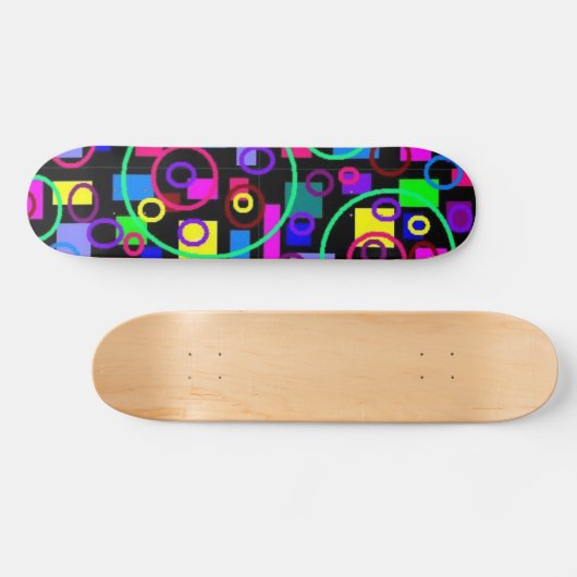 Circles and Squares Skateboard (Horizontal)