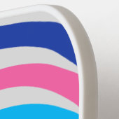 Circles Blue Pink Grey Pickleball Paddle (Linke Seite)