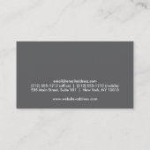 CIRCLES CAMERA LOGO Business Card Visitenkarte (Rückseite)