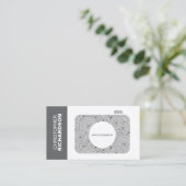 CIRCLES CAMERA LOGO Business Card Visitenkarte (Stehend Vorderseite)