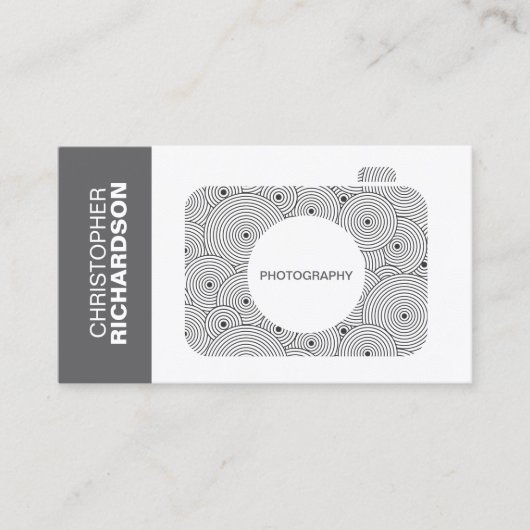 CIRCLES CAMERA LOGO Business Card Visitenkarte (Vorderseite)