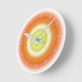 Circles - citrus colors runde wanduhr (Winkel)