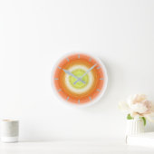 Circles - citrus colors runde wanduhr (Zuhause)