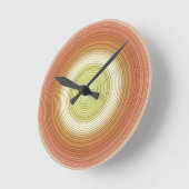 Circles - citrus colors runde wanduhr (Winkel)