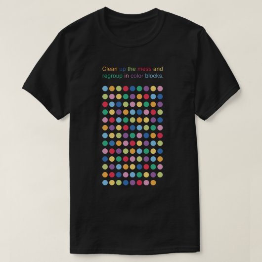 Circles Color Grid Game T-Shirt (Design vorne)