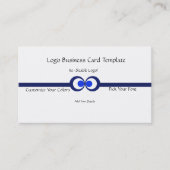 Circles Corporate Logo - Simple Blue Logo Visitenkarte (Vorderseite)