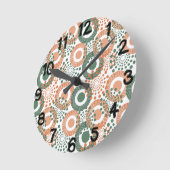 Circles, Everywhere Runde Wanduhr (Winkel)