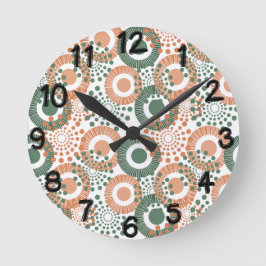 Circles, Everywhere Runde Wanduhr