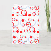 Circles Greetings Card Karte (Rückseite)