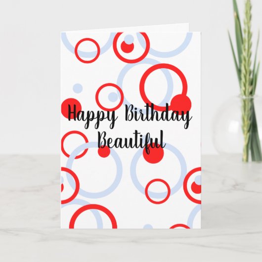 Circles Greetings Card Karte (Vorderseite)