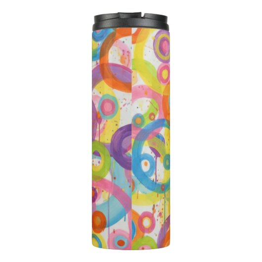 Circles in Motion: A Sip of Joy  Thermosbecher (Rückseite)