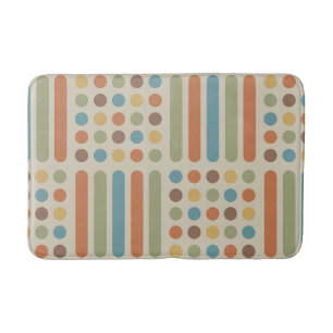 Circles Lines Multicolored 1 Badematte