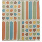 Circles Lines Multicolored 1 Duschvorhang (Vorderseite)