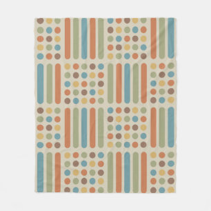 Circles Lines Multicolored 1 Fleecedecke