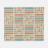 Circles Lines Multicolored 1 Fleecedecke (Vorderseite (Horizontal))
