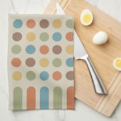 Circles Lines Multicolored 1 Geschirrtuch (Viertel Falte)