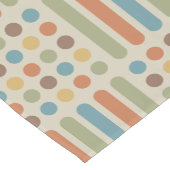 Circles Lines Multicolored 1 Kurzer Tischläufer (Ecke)