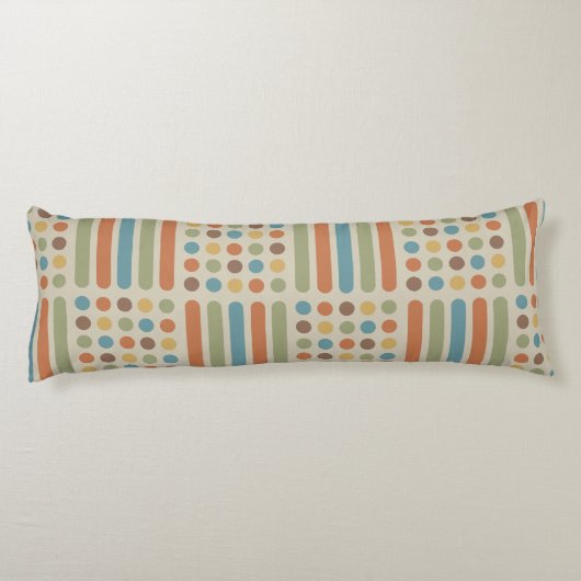Circles Lines Multicolored 1 Seitenschläferkissen (Rückseite)