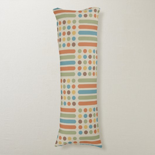 Circles Lines Multicolored 1 Seitenschläferkissen (Vorderseite Vertikal)