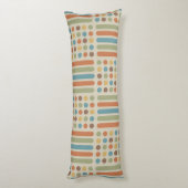 Circles Lines Multicolored 1 Seitenschläferkissen (Rückseite (Vertikal))