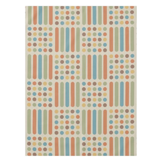 Circles Lines Multicolored 1 Tischdecke (Vorderseite)