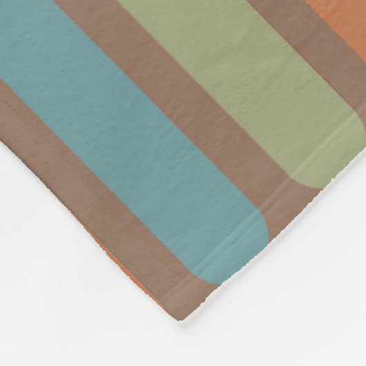 Circles Lines Multicolored 2 Fleecedecke (Ecke)