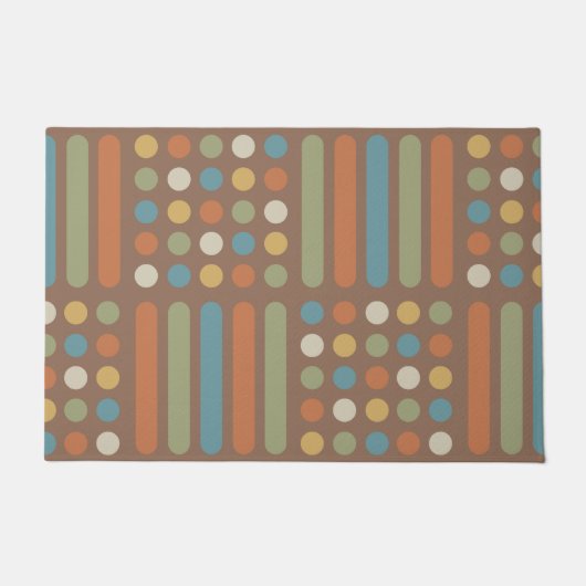 Circles Lines Multicolored 2 Fußmatte (Vorderseite)