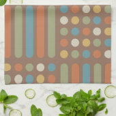 Circles Lines Multicolored 2 Geschirrtuch (Gefaltet)