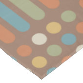 Circles Lines Multicolored 2 Tischdecke (Schrägansicht)