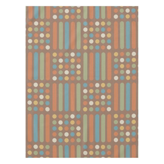 Circles Lines Multicolored 2 Tischdecke (Vorderseite)