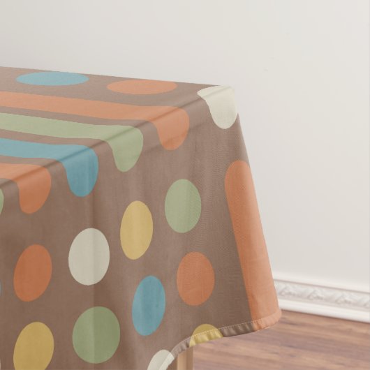 Circles Lines Multicolored 2 Tischdecke (Beispiel)