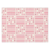 Circles Lines Pink Vanilla Tischdecke (Vorderseite (Horizontal))