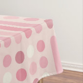 Circles Lines Pink Vanilla Tischdecke (Beispiel)