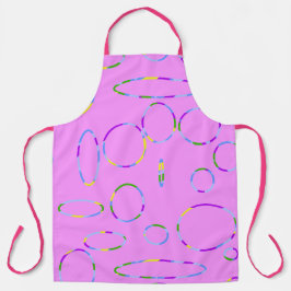 Circles Loops Modern Pink Magenta Schürze