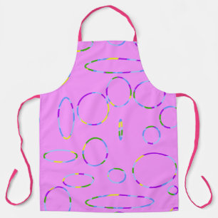 Circles Loops Modern Pink Magenta Schürze