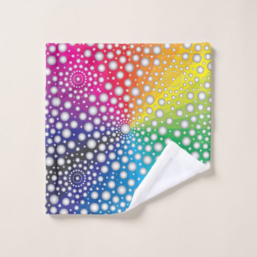 Circles Mandala 2 Badhandtuch Set (Waschlappen)