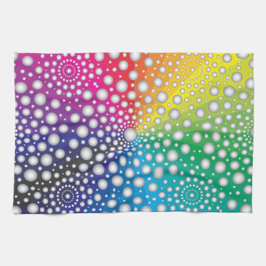 Circles Mandala 2 Geschirrtuch (Horizontal)